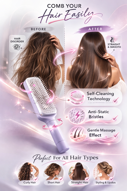 Cepillo Self-Cleaning para el cuidado de tu cabello