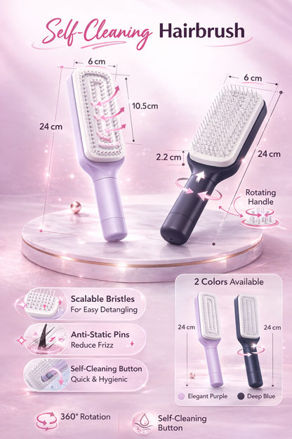 Cepillo Self-Cleaning para el cuidado de tu cabello
